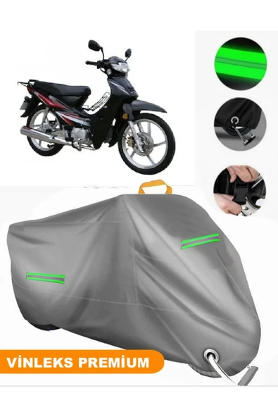 MotoEN  Vinleks Gri Bisan Lifan Tay Uyumlu Motosiklet Brandası Lüx Kalite (Kilit Uyumlu) ürün görseli