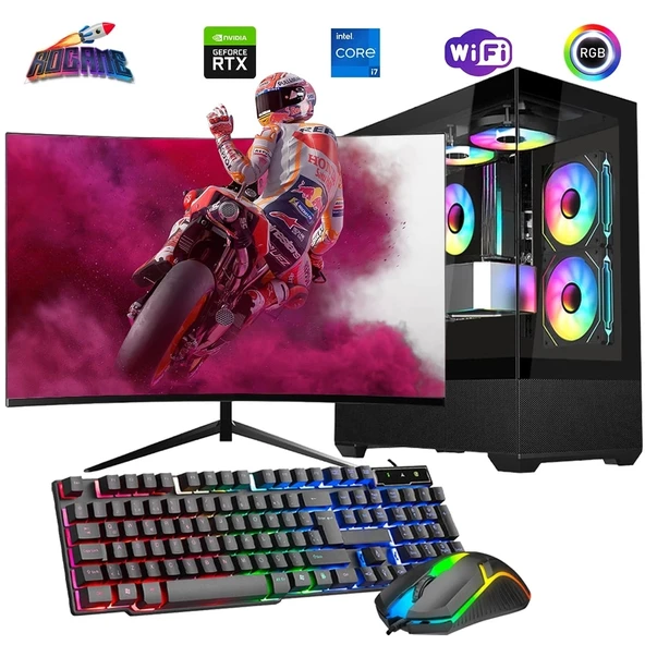 i7 14700F 16GB DDR4 1TB m2 12GB RTX3060 24" Monitörlü Oyun Bilgisayarı ürün görseli