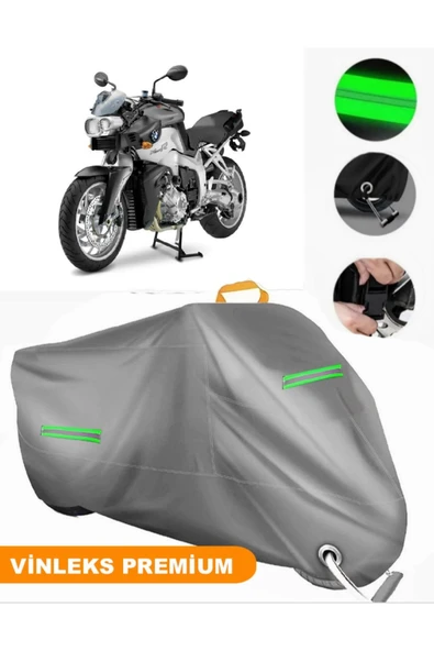 MotoEN  Vinleks Gri Bmw K 1200 R Uyumlu Motosiklet Brandası Lüx Kalite (Kilit Uyumlu) ürün görseli 1