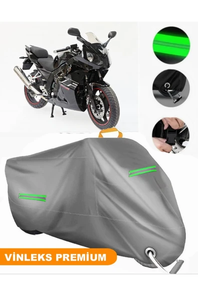 MotoEN  Vinleks Gri Daelim Roadwin 250 Uyumlu Motosiklet Brandası Lüx Kalite (Kilit Uyumlu) ürün görseli