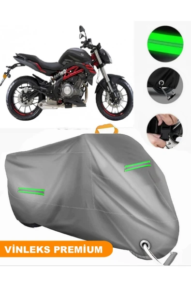 MotoEN  Vinleks Gri BenelliTNT 249-S Uyumlu Motosiklet Brandası Lüx Kalite (Kilit Uyumlu) ürün görseli