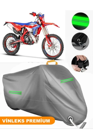 MotoEN  Vinleks Gri Beta RR 300 2T Enduro Racing Uyumlu Motosiklet Brandası Lüx Kalite (Kilit Uyumlu)