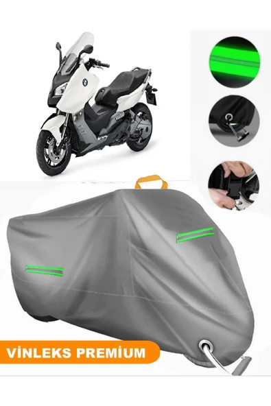 MotoEN  Vinleks Gri Bmw C 600 Sport Uyumlu Motosiklet Brandası Lüx Kalite (Kilit Uyumlu) ürün görseli