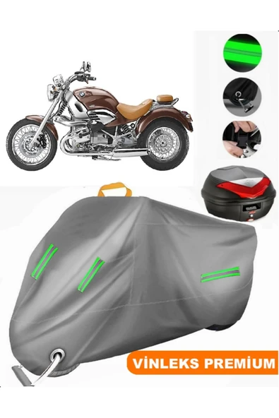 MotoEN  Vinleks Gri Bmw R 1200 C Arka Çanta Uyumlu Motosiklet Brandası (Kilit Uyumlu) ürün görseli