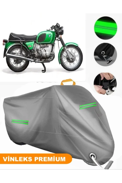 MotoEN  Vinleks Gri Bmw R 60-6 Uyumlu Motosiklet Brandası Lüx Kalite (Kilit Uyumlu) ürün görseli 1