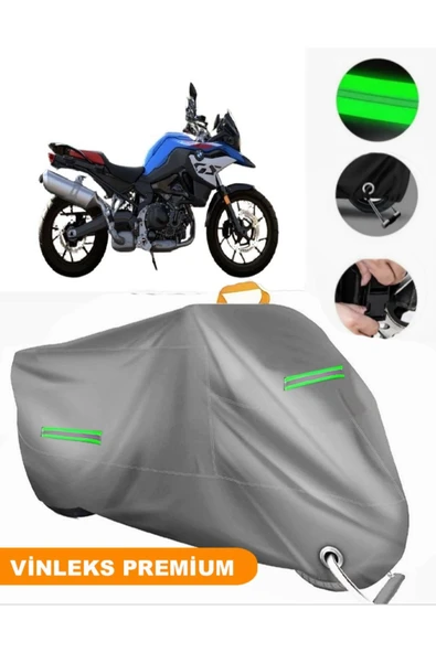 MotoEN  Vinleks Gri Bmw R 800 RT Uyumlu Motosiklet Brandası Lüx Kalite (Kilit Uyumlu) ürün görseli