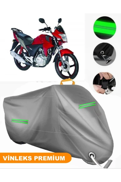 MotoEN  Vinleks Gri Bisan Tornado FKT 150 Uyumlu Motosiklet Brandası Lüx Kalite (Kilit Uyumlu) ürün görseli