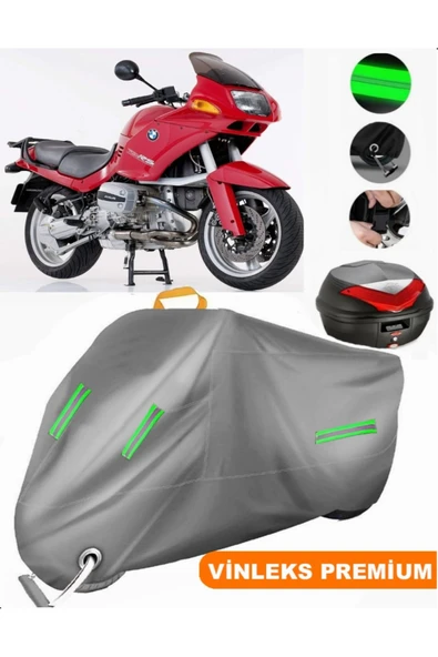 MotoEN  Vinleks Gri Bmw R 1100 RS Arka Çanta Uyumlu Motosiklet Brandası (Kilit Uyumlu) ürün görseli