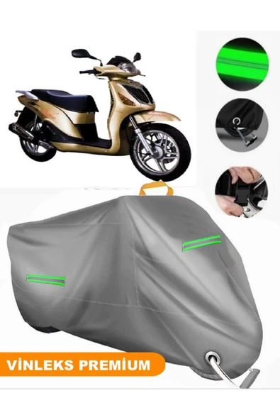 MotoEN  Vinleks Gri Dorado Daphne Uyumlu Motosiklet Brandası Lüx Kalite (Kilit Uyumlu) ürün görseli 1