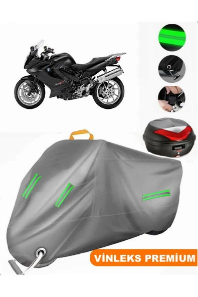 MotoEN  Vinleks Gri Bmw F 800 GT Arka Çanta Uyumlu Motosiklet Brandası (Kilit Uyumlu) ürün görseli