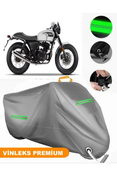 MotoEN  Vinleks Gri Brixton Sunray 125 Uyumlu Motosiklet Brandası Lüx Kalite (Kilit Uyumlu) ürün görseli