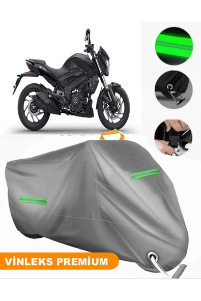 MotoEN  Vinleks Gri Bajaj Dominar 400 UG Uyumlu Motosiklet Brandası Lüx Kalite (Kilit Uyumlu) ürün görseli