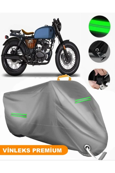 MotoEN  Vinleks Gri Brixton Rayburn 125 Uyumlu Motosiklet Brandası Lüx Kalite (Kilit Uyumlu) ürün görseli