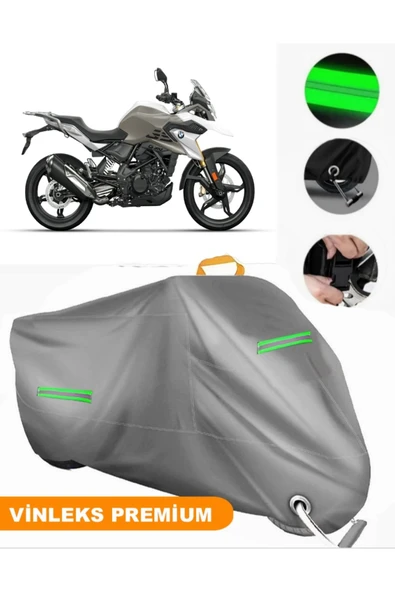 MotoEN  Vinleks Gri Bmw G 310 GS Uyumlu Motosiklet Brandası Lüx Kalite (Kilit Uyumlu) ürün görseli 1