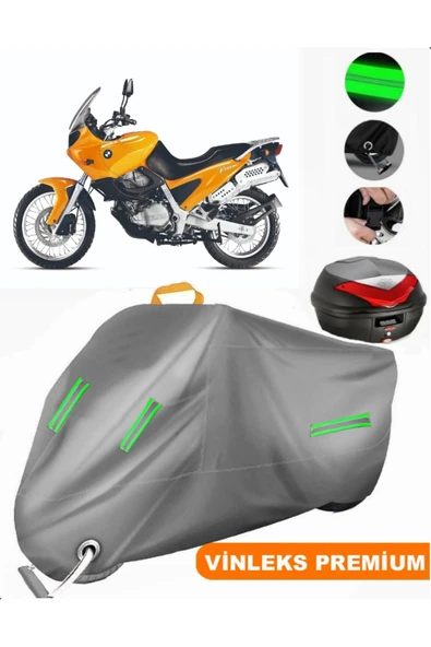 MotoEN  Vinleks Gri Bmw F 650 Arka Çanta Uyumlu Motosiklet Brandası (Kilit Uyumlu) ürün görseli