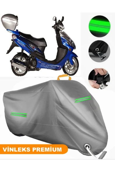 MotoEN  Vinleks Gri Bianchi Mach-1 150 Uyumlu Motosiklet Brandası Lüx Kalite (Kilit Uyumlu) ürün görseli