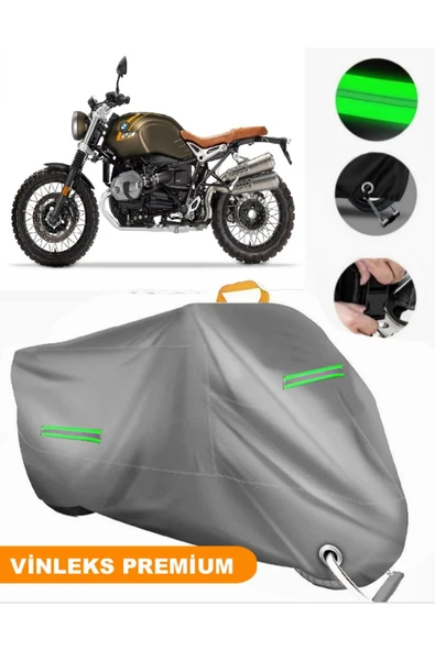 MotoEN  Vinleks Gri Bmw R Nine T Scrambler Uyumlu Motosiklet Brandası Lüx Kalite (Kilit Uyumlu) ürün görseli