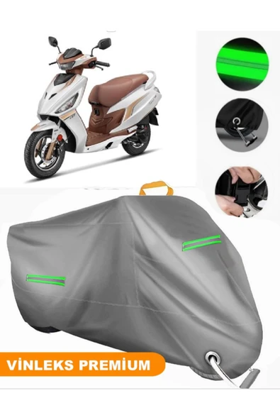 MotoEN  Vinleks Gri Hero Dash 125 Uyumlu Motosiklet Brandası Lüx Kalite (Kilit Uyumlu) ürün görseli