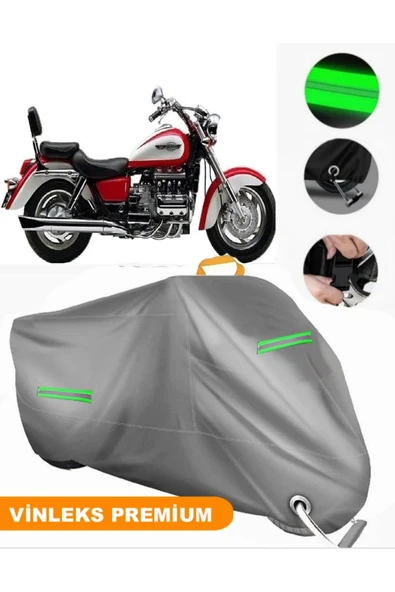 MotoEN  Vinleks Gri Honda Valkyrie F6C Uyumlu Motosiklet Brandası Lüx Kalite (Kilit Uyumlu) ürün görseli