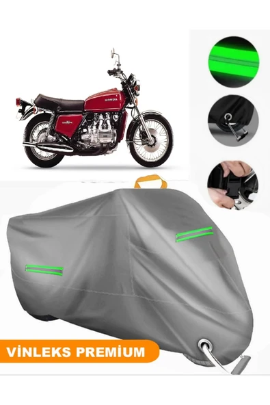 MotoEN  Vinleks Gri Honda Goldwing GL 1000 Uyumlu Motosiklet Brandası Lüx Kalite (Kilit Uyumlu)