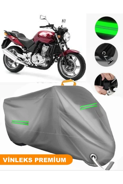 MotoEN  Vinleks Gri Honda CBF 500 Uyumlu Motosiklet Brandası Lüx Kalite (Kilit Uyumlu) - 1