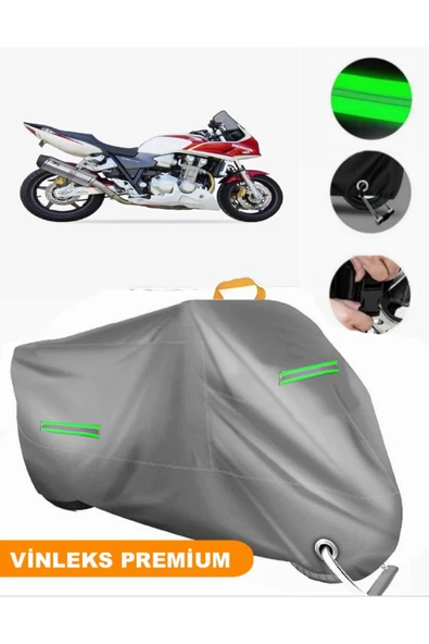 MotoEN  Vinleks Gri Honda CB 1300 Uyumlu Motosiklet Brandası Lüx Kalite (Kilit Uyumlu) ürün görseli