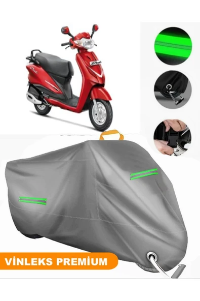 MotoEN  Vinleks Gri Hero Duet 110i Uyumlu Motosiklet Brandası Lüx Kalite (Kilit Uyumlu)