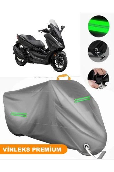 MotoEN  Vinleks Gri Honda NSS250 (Forza 250) Uyumlu Motosiklet Brandası Lüx Kalite (Kilit Uyumlu) ürün görseli 1