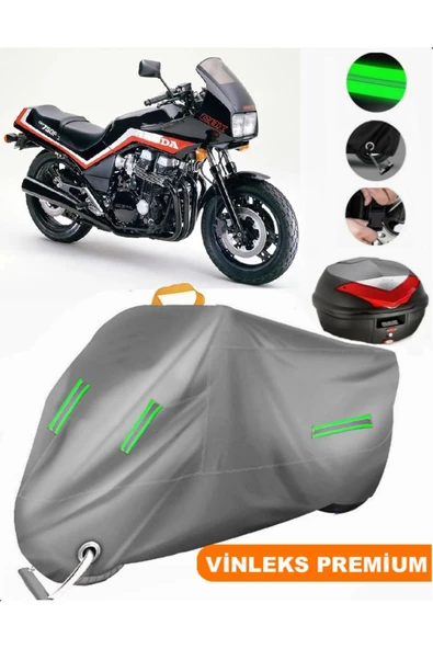MotoEN  Vinleks Gri Honda CBX 750 Arka Çanta Uyumlu Motosiklet Brandası (Kilit Uyumlu) ürün görseli