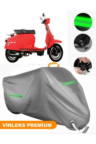 MotoEN  Vinleks Gri GP 300 S LC ABS Uyumlu Motosiklet Brandası Lüx Kalite (Kilit Uyumlu)