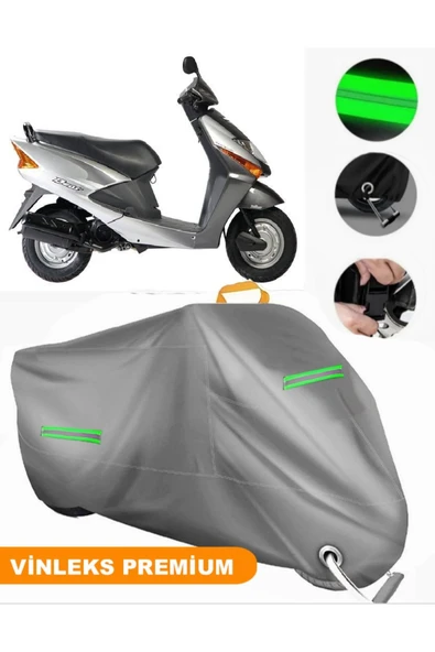 MotoEN  Vinleks Gri Honda SCV 100 F Beat Uyumlu Motosiklet Brandası Lüx Kalite (Kilit Uyumlu) ürün görseli