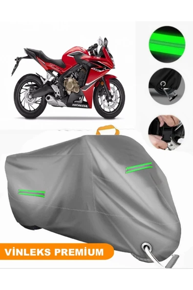 MotoEN  Vinleks Gri Honda CBR 650 F Uyumlu Motosiklet Brandası Lüx Kalite (Kilit Uyumlu)