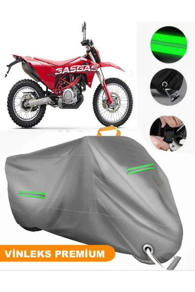 MotoEN  Vinleks Gri Gas Gas ES 700 Uyumlu Motosiklet Brandası Lüx Kalite (Kilit Uyumlu) ürün görseli