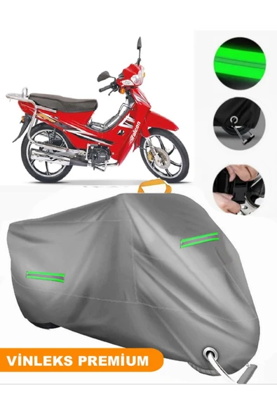 MotoEN  Vinleks Gri Falcon Magic 50 Uyumlu Motosiklet Brandası Lüx Kalite (Kilit Uyumlu) ürün görseli