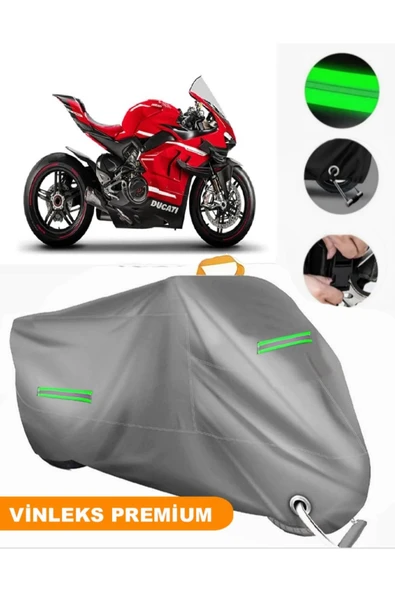 MotoEN  Vinleks Gri Ducati Panigale V4 S Uyumlu Motosiklet Brandası Lüx Kalite (Kilit Uyumlu) ürün görseli