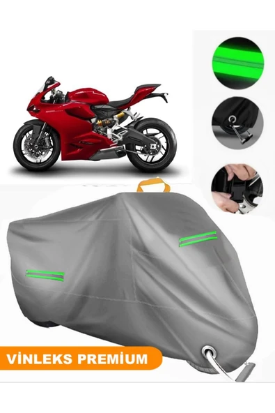 MotoEN  Vinleks Gri Ducati Panigale 899 Uyumlu Motosiklet Brandası Lüx Kalite (Kilit Uyumlu) ürün görseli