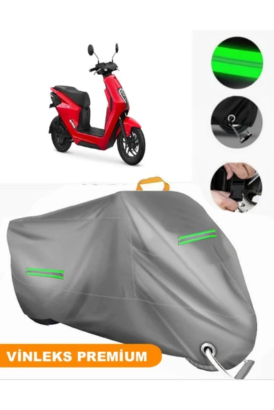MotoEN  Vinleks Gri Honda EM1 E Uyumlu Motosiklet Brandası Lüx Kalite (Kilit Uyumlu) ürün görseli