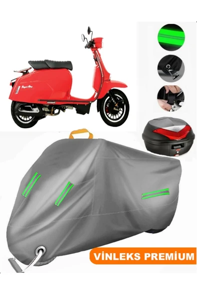 MotoEN  Vinleks Gri GP 300 S LC ABS Arka Çanta Uyumlu Motosiklet Brandası (Kilit Uyumlu)