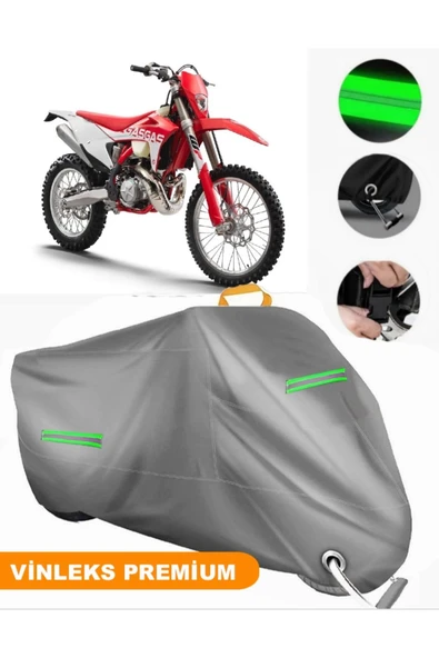 MotoEN  Vinleks Gri Gas Gas EC 300 Uyumlu Motosiklet Brandası Lüx Kalite (Kilit Uyumlu) ürün görseli