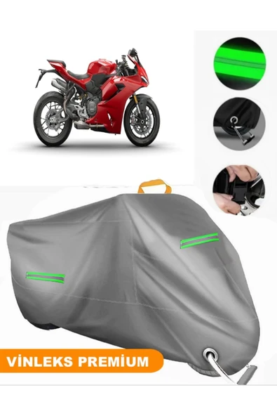 MotoEN  Vinleks Gri Ducati Panigale V2 Uyumlu Motosiklet Brandası Lüx Kalite (Kilit Uyumlu) ürün görseli
