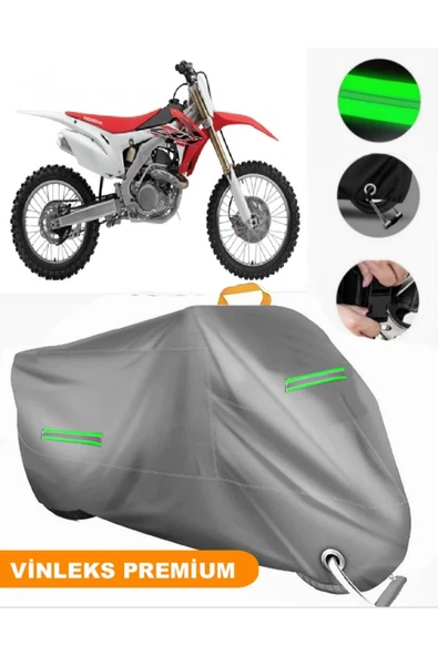 MotoEN  Vinleks Gri Honda CRF 450 R Uyumlu Motosiklet Brandası Lüx Kalite (Kilit Uyumlu) ürün görseli