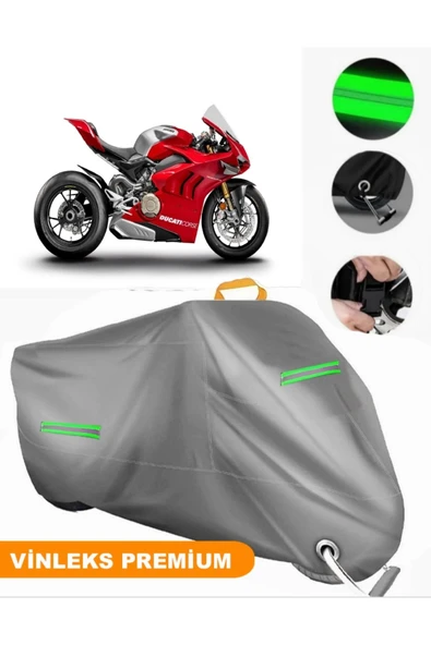 MotoEN  Vinleks Gri Ducati Panigale V4 R Uyumlu Motosiklet Brandası Lüx Kalite (Kilit Uyumlu) ürün görseli