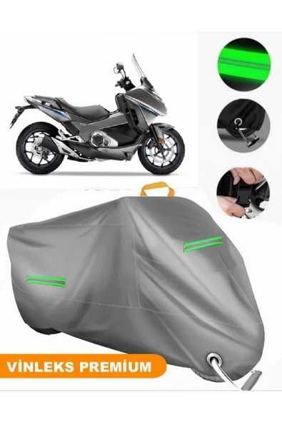 MotoEN  Vinleks Gri Honda NC 750D Integra Uyumlu Motosiklet Brandası Lüx Kalite (Kilit Uyumlu) ürün görseli