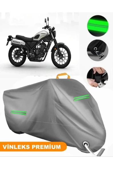 MotoEN  Vinleks Gri Honda CL 250 Uyumlu Motosiklet Brandası Lüx Kalite (Kilit Uyumlu) ürün görseli