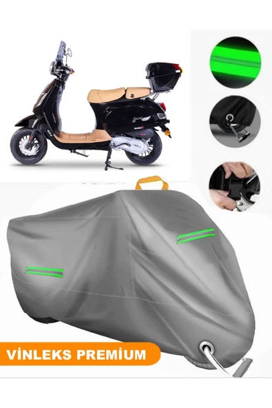 MotoEN  Vinleks Gri Falcon Cooper 125 EFI Uyumlu Motosiklet Brandası Lüx Kalite (Kilit Uyumlu) ürün görseli