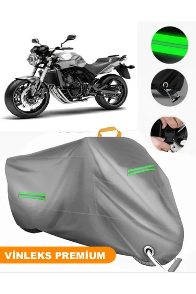 MotoEN  Vinleks Gri Honda CBF 600 Uyumlu Motosiklet Brandası Lüx Kalite (Kilit Uyumlu) ürün görseli