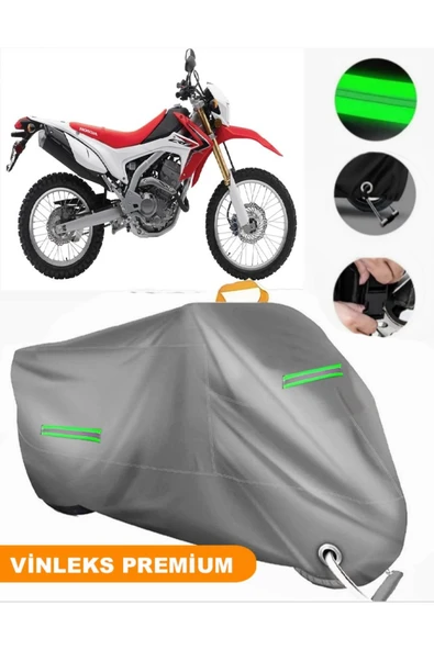 MotoEN  Vinleks Gri Honda CRF 250 L Uyumlu Motosiklet Brandası Lüx Kalite (Kilit Uyumlu) ürün görseli