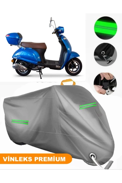 MotoEN  Vinleks Gri Falcon Soft 50 Uyumlu Motosiklet Brandası Lüx Kalite (Kilit Uyumlu) ürün görseli