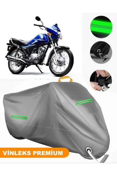 MotoEN  Vinleks Gri Honda CB 125 ACE Uyumlu Motosiklet Brandası Lüx Kalite (Kilit Uyumlu) ürün görseli