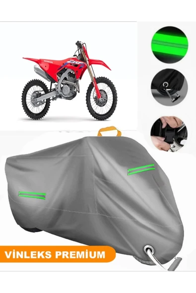 MotoEN  Vinleks Gri Honda CRF 250 R Uyumlu Motosiklet Brandası Lüx Kalite (Kilit Uyumlu)